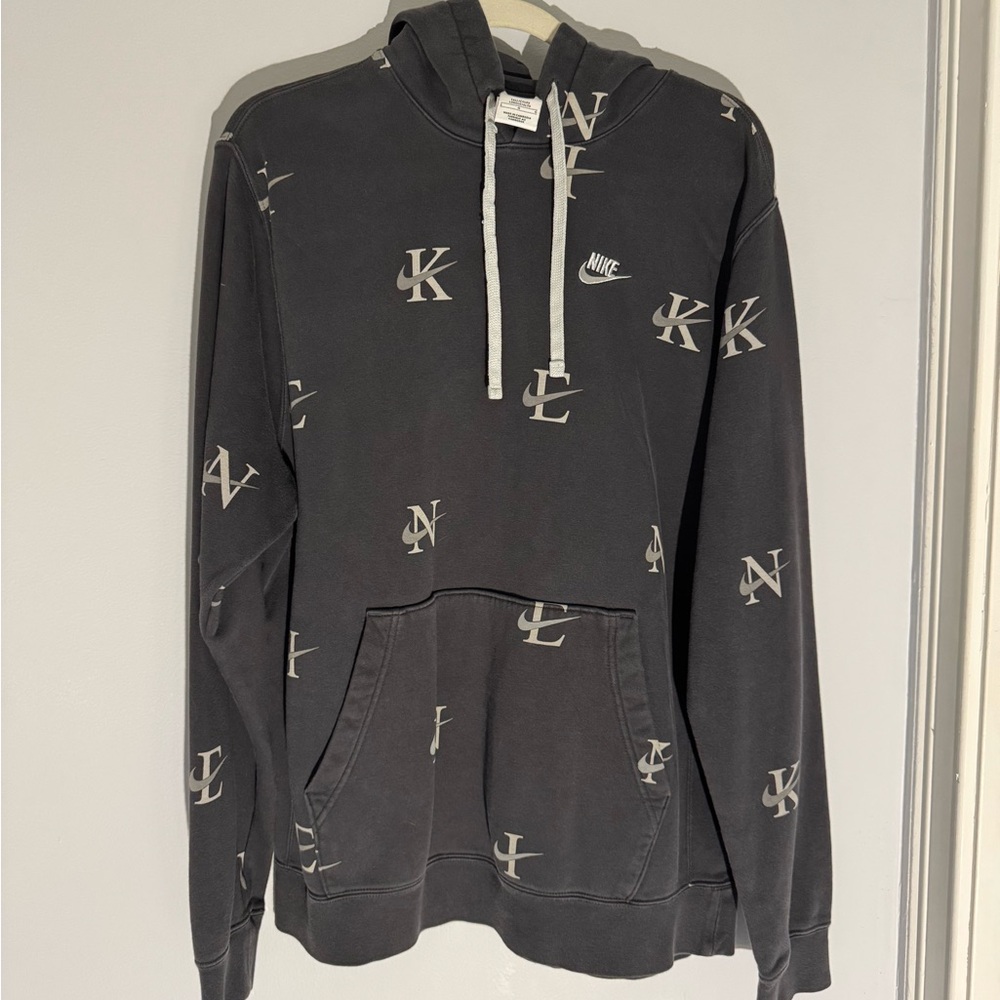 Nike Charcoal Hoodie with White Accents